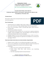 Rekomendasi IDAI Vaksin COVID-19, 6 - 11 Tahun - 2 November 2021