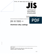 JIS H5202-1999 - Aluminum Alloy Castings