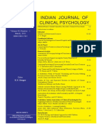 Indian Journal of Clinical Psychology: Volume 40, Number - 1 March, 2013 ISSN 0303-2582