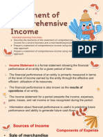 Statement of Comprehensive Income: Intended Learning Outcomes