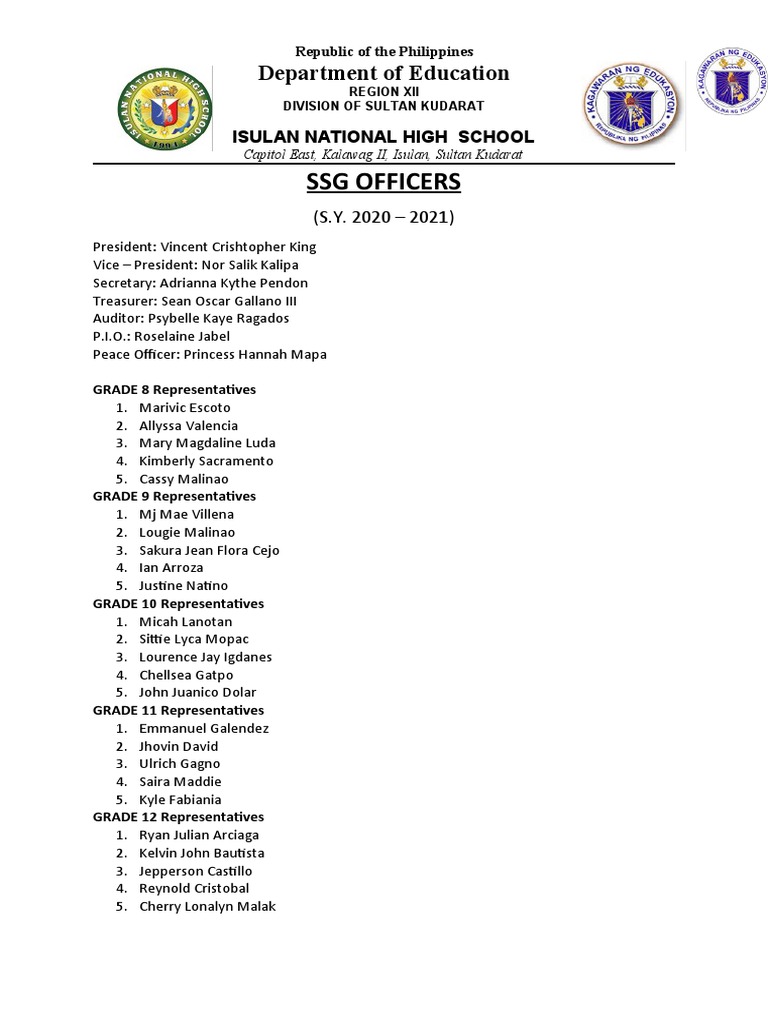 ssg-officers-list-pdf