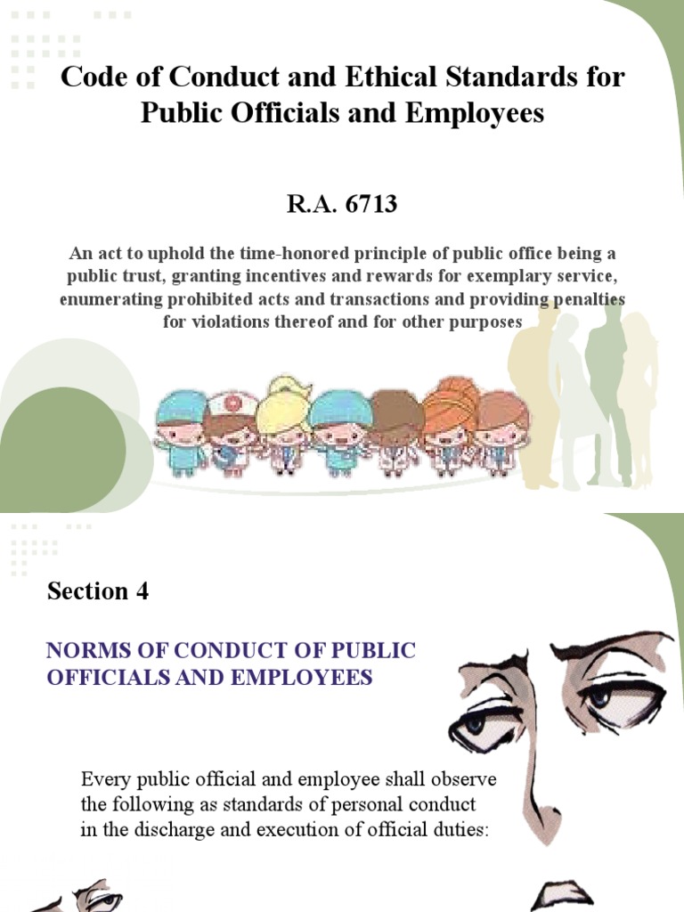 Code of Conduct & Ethical Standards | PDF | Employment | Government