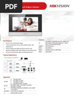 DS-KH6320-TE1 Video Intercom Network Indoor Station: Key Feature