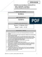 Remidi PHT 1 Kimia Kelas Xi