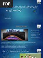 Introduction To Reservoir Engineering: - by Dr. M Prince