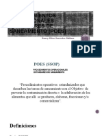 Procedimientos Operacionales Estándares de Saneamiento