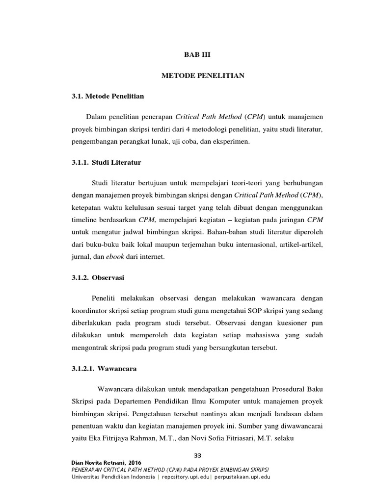 METODE CPM | PDF