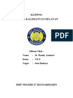 Kliping 25 Tari Kalimantan Selatan