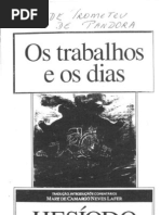 Hesiodo - O Trabalho e Os Dias - Mito de Prometeu e Pandora [PDF]