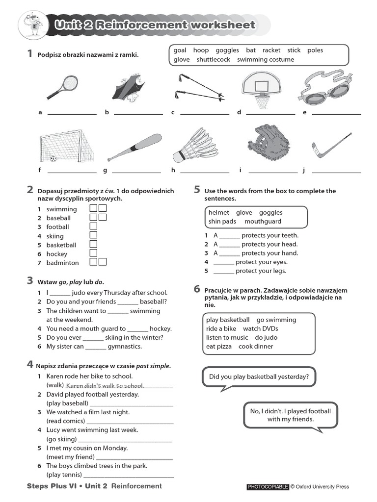 Unit 2 Reinforcement Worksheet: Karen Didn't Walk To School | PDF ...
