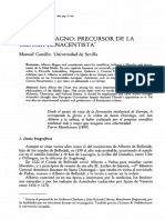 Alberto Magno Precursor de La Ciencia Renacentista Por Manuel Castillo 1996