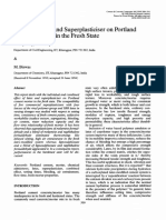 Effect of Latex and Superplasticiser On Portland Cement Mortar in The Fresh State