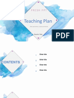 Fresh PPT: Teaching Plan