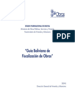 Guía Boliviana de Fiscalización de Obras