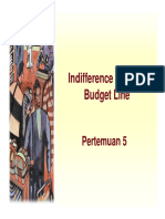 Indiference Curve Dan Budget Line