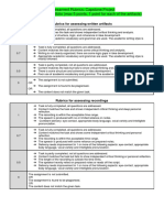 Capstone Project Assessment Criteria