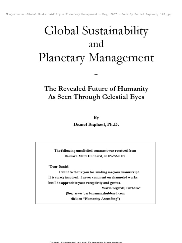 Raphael Book Monjoronson | PDF | Revelation | Sustainability