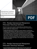 Slide IST501 Manajemen Pelayanan Teknologi Informasi ITIL Services To SOP