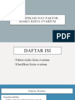 Klasifikasi dan Faktor Risiko Kista Ovarium