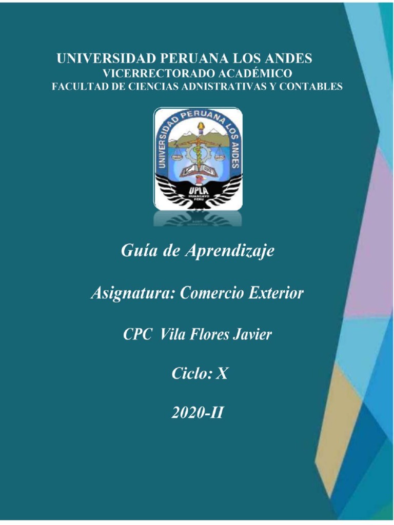 Curso de Comercio Exterior 2020-1 | PDF | Exportaciones | El comercio ...