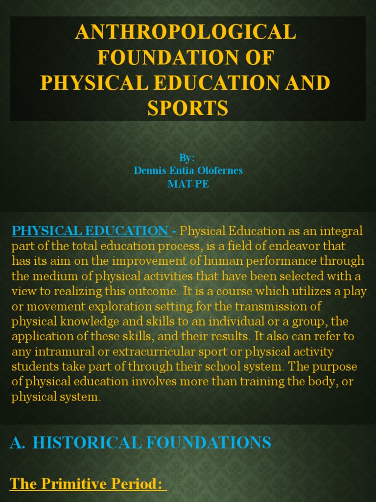 SF Anthropological Foundations of PE and Sports | PDF | Physical ...