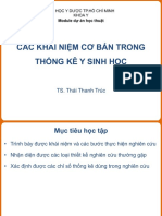 KHÁI NIỆM THÔNG KÊ Y SINH HỌC