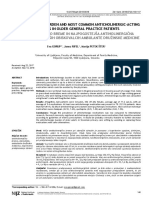 Anticholinergic Burden and Most Common Anticholine