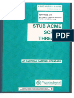 ASME ANSI B1-8 - Rosca STUB ACME