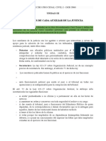 Unidad III - FUNCIONES DE CADA AUXILIAR DE LA JUSTICIA