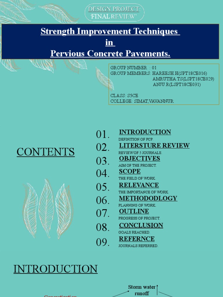 On Pervious Con Crete Pavement | PDF | Concrete | Porosity