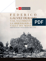 Libro Federico Gálvez Durand El Nacimiento de La Arqueologia en El Valle Del Mantaro