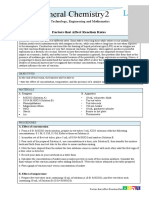 General Chemistry2: Factors That Affect Reaction Rates