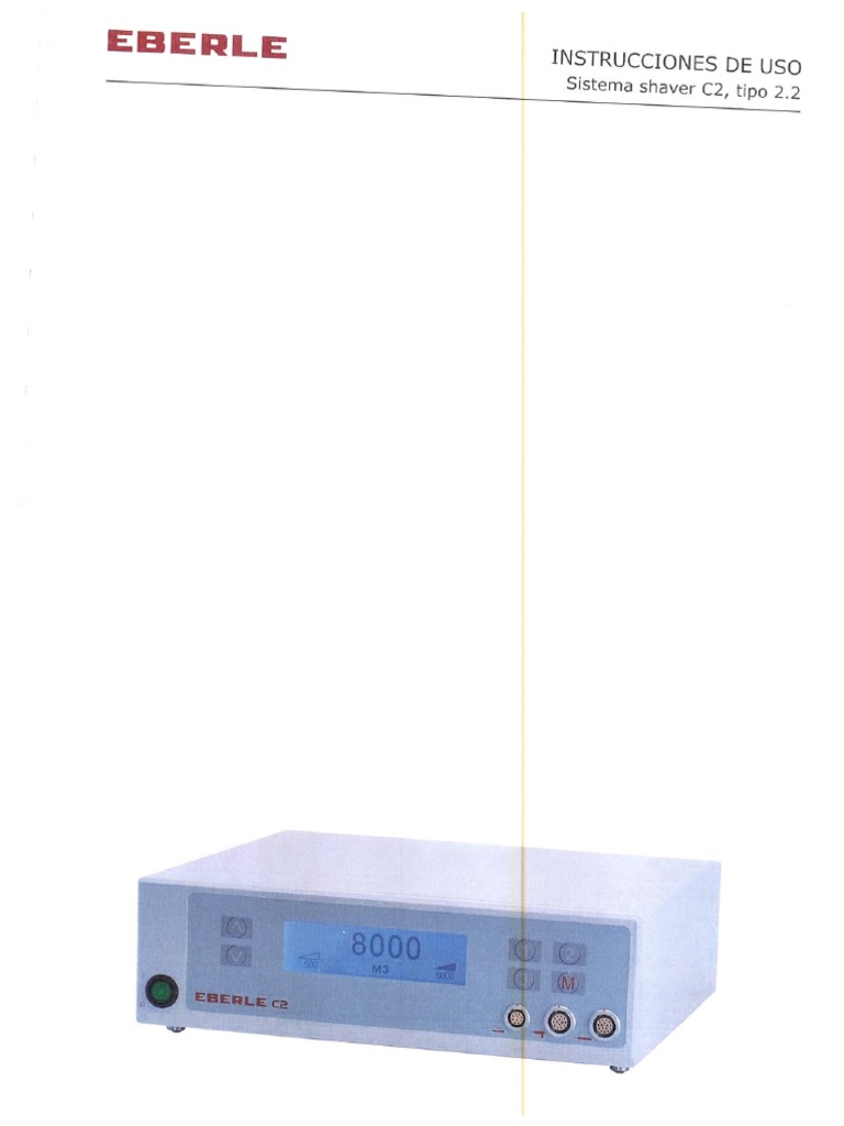 Manual Mu Consola Shaver Eberle C2 Es PDF