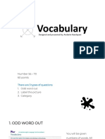 Vocabulary: Designed and Presented By: Andarini Handayani