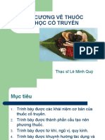 Đại Cương Về Thuốc y Học Cổ Truyền