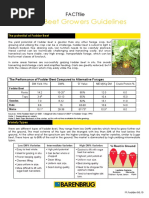 Fodder Beet Growers Guidelines: Factfile