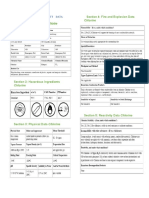 Sample of Material Safety Data Sheets