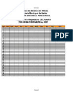 Formulário para Relatório de Temperatura de Geladeira