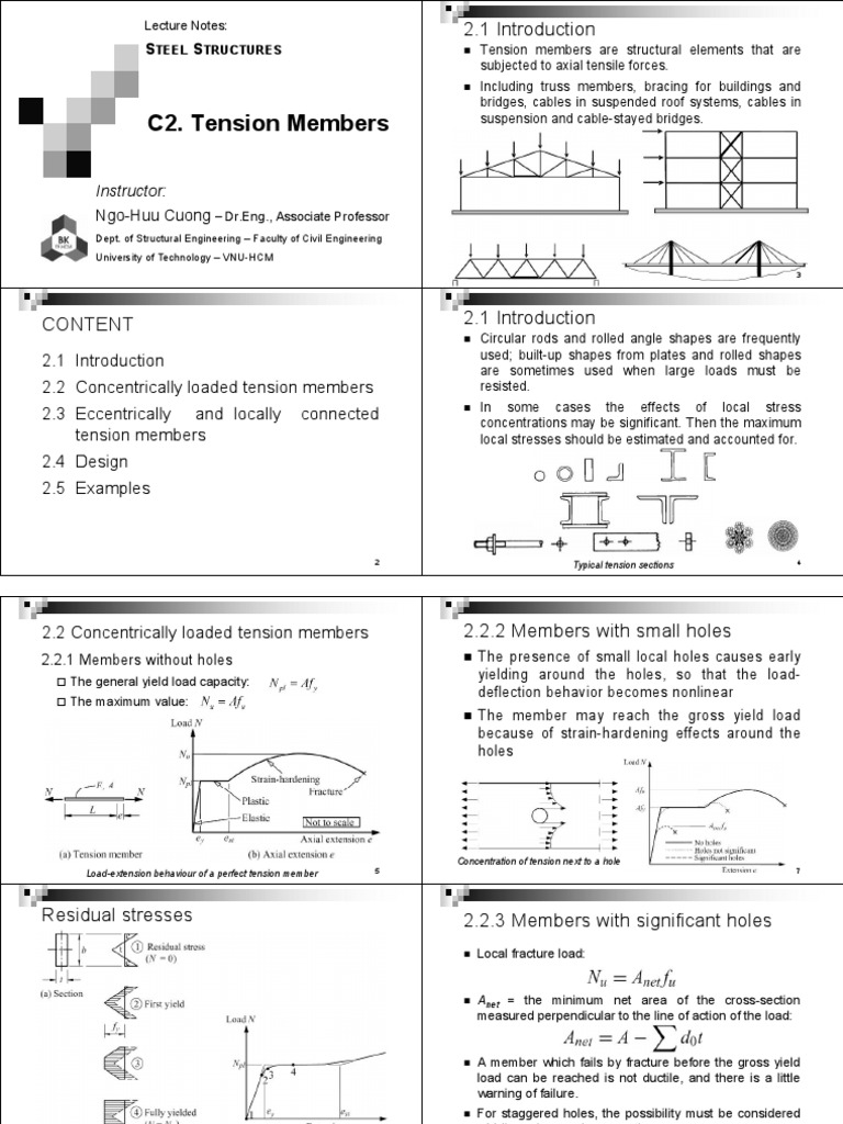 Tension Members in Steel Structures | PDF | Fracture | Yield (Engineering)