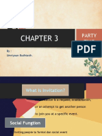 CHAPTER 3 English XI PARTY TIME