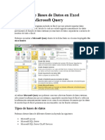 Conexión de Bases de Datos en Excel Utilizando Microsoft Query