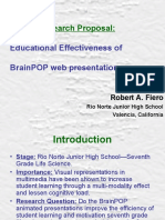 Action Research Proposal:: Educational Effectiveness of Brainpop Web Presentations