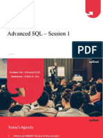 Advanced SQL Presentation Template