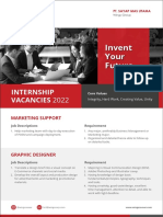 Invent Your Future: Internship Vacancies 2022