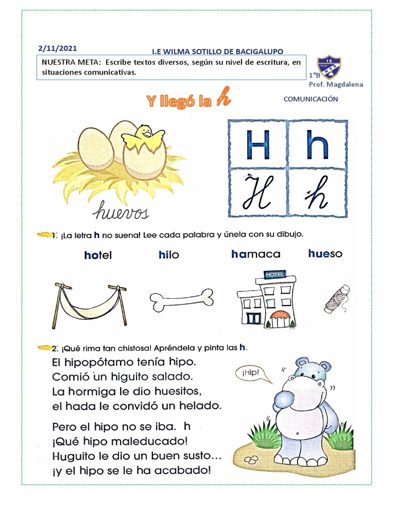 2 NOV Letra H | PDF