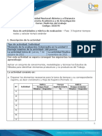 Guía de Actividades y Rúbrica de Evaluación - Unidad 2 - Fase 3 - Registrar Tiempos Reales y Calcula