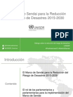 El Marco de Sendai para La Reducción Del Riesgo de Desastres 2015-2030