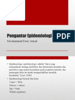Pengantar Epidemiologi klinik