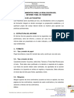 Lineamientos para La Realización Del Informe Final de Pasantias