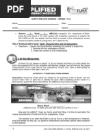 Lesson - Plan Eath and Life | PDF | Planets | Life